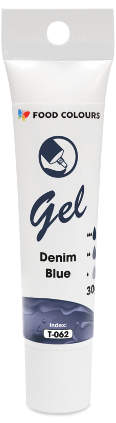 Denim blue (zila) želejveida krāsviela tūbiņā 30g